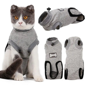 Pet Cat Recovery Surgery Clothing Anti-Mite Sterilization Suit