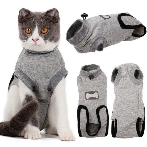 Pet Cat Recovery Surgery Clothing Anti-Mite Sterilization Suit