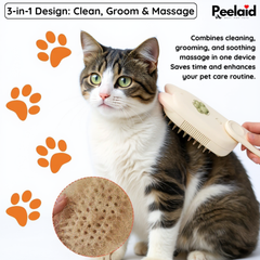 Steam Pet Grooming Brush for Dogs and Cats Fur Care