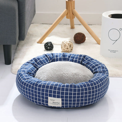 Flax Tart Comfy Pet Bed for Cats and Small Dogs