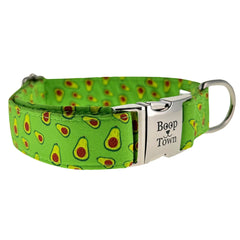 Boop Town Durable Cotton Dog Collar with Quick-Release Metal Buckle