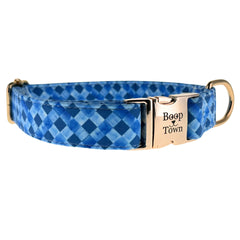 Boop Town Durable Cotton Dog Collar with Quick-Release Metal Buckle