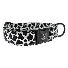 Boop Town Durable Cotton Dog Collar with Quick-Release Metal Buckle