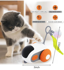 Smart Interactive Pet Car Toy – Remote Moving Toy for Cats & Dogs