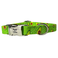 Boop Town Durable Cotton Dog Collar with Quick-Release Metal Buckle