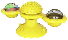 'Windmill' Rotating Suction Cup Spinning Cat Toy