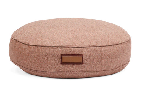 Round Pet Bed in Pittie Pink